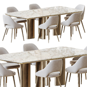 Aero Dining chair, Adrien Table