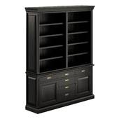 TIMELESS shelving unit (3 sections) with drawers