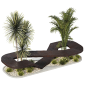 Flowerpot with Bench 19