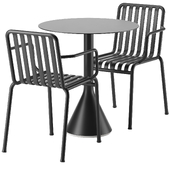 PALISSADE Chair and Cone Table by Hayset 2