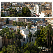 Panorama of the city. South of Spain, Malaga