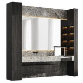 Bathroom furniture with vanity
