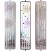 Decorative stained glass partition with bevels (2)