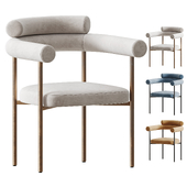 Boucle Upholstered Arm Chair