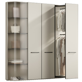 Wardrobe closet with clothes 06