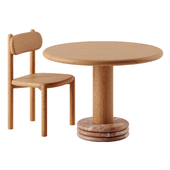 Bistro Dining Chair and table by Ellison studios