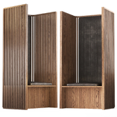 Wooden slat chair