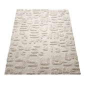 Shaggy rug Tibo Cream Benuta