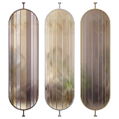 Decorative partition with textured glass (4)