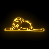 The Little Prince Elephant Neon Sign