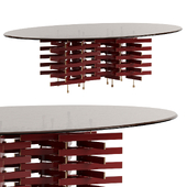Loom dining table oval by Baxter