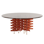 Loom dining table round by Baxter