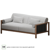 Teak solid wood sofa EQUADOR double