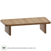 Teak wood coffee table HARDY 120