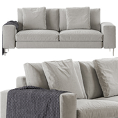 Biba Salotti Sofa / Silver
