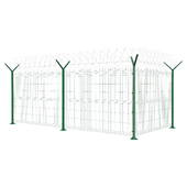 3d fence with protective barrier