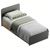 Bed Ingrid-1 90 Grey