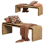 Penida Wicker Bench