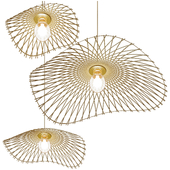Lamp with bamboo structure Model A