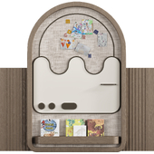 Panel with decor for children's room 48