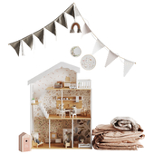 Children's room. Decor set 05