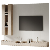 Minimalistic TV Wall in a modern style