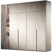 Modern Wood Cabinet furniture. Minimal Wardrobe set 7.