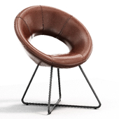 Coomer Faux Leather Accent Chair
