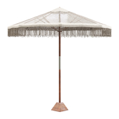 macrame beach umbrella