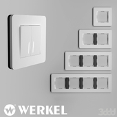 W0013068/ Electrical installation products - Frame for 1 post Split (white/black, soft-touch)