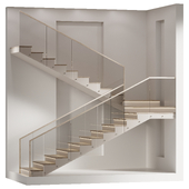 minimalistic staircase in a modern style