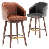 Swivel Bar Stools Upholstered Wood Bar Stools