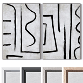 Set of large wall paintings 3480