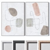 Set of large wall paintings 3482