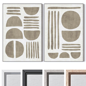 Set of large wall paintings 3486