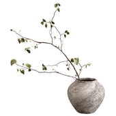 Bouquet branch in a vase
