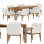 Huxley table Ledger Chair Dining SET