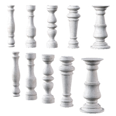 Marble Quintet Balusters with Classic Design
