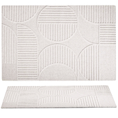 Lotus Leo Rug in White
