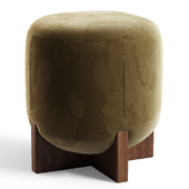 Eldon Stool Walnut Velvet Lichen