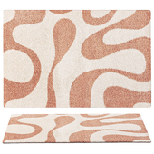 Shaggy rug Louise Rose