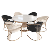 Inmod Sanders Dining Table and Chair