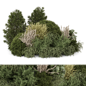Outdoor Pine Garden Set Bush and Tree Set 3012