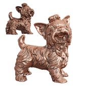 Yorkie dog figurine