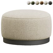Boris soft round pouf in fabric Dainelli Studio for Somaschini Italy