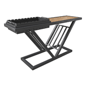 Barbecue with a large loft table