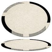 Modern Round Organic Decorative Rug 3
