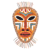 Bath, shower and toilet rug Bantu Moroshka