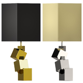 Ceramic lamp made of pyrite