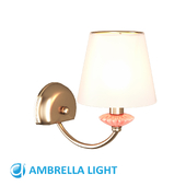 OM Wall lamp with lampshade and ceramic decor LH75027, Ambrella Light